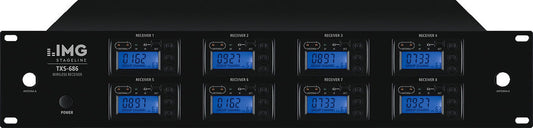 IMG STAGELINE TXS-686 UHF 8-way Wireless Microphone Receiver