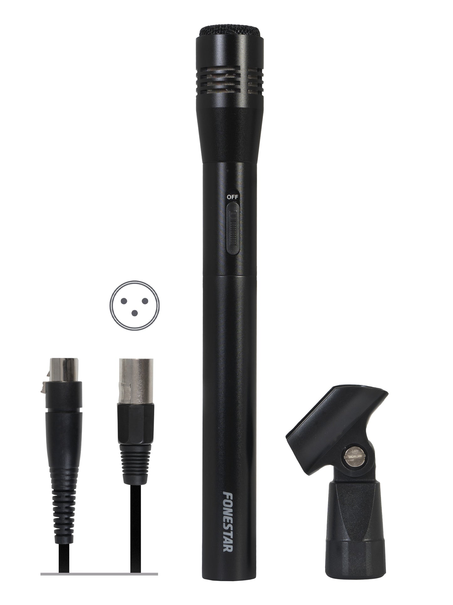 FONESTAR FCM-451B Unidirectional hand-held condenser microphone