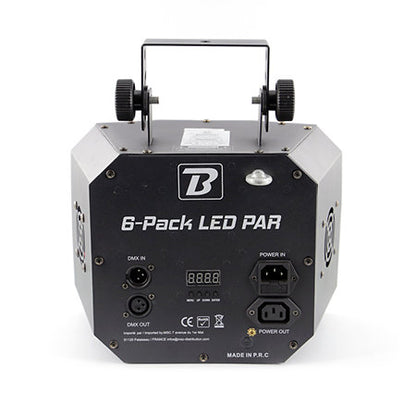 BoomTone DJ 6 Pack LED PAR Led Lighting Effect BOOMTONE DJ