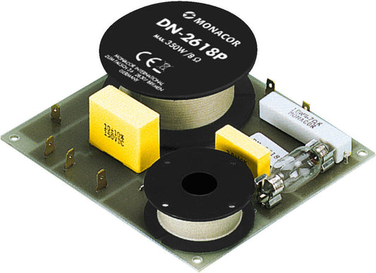 MONACOR DN-2618P 2-way Crossover Network 8Ohm