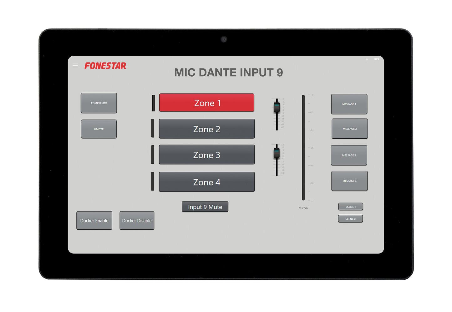 FONESTAR TAB-10-16 10" Android Touch Screen for NMX Matrix System
