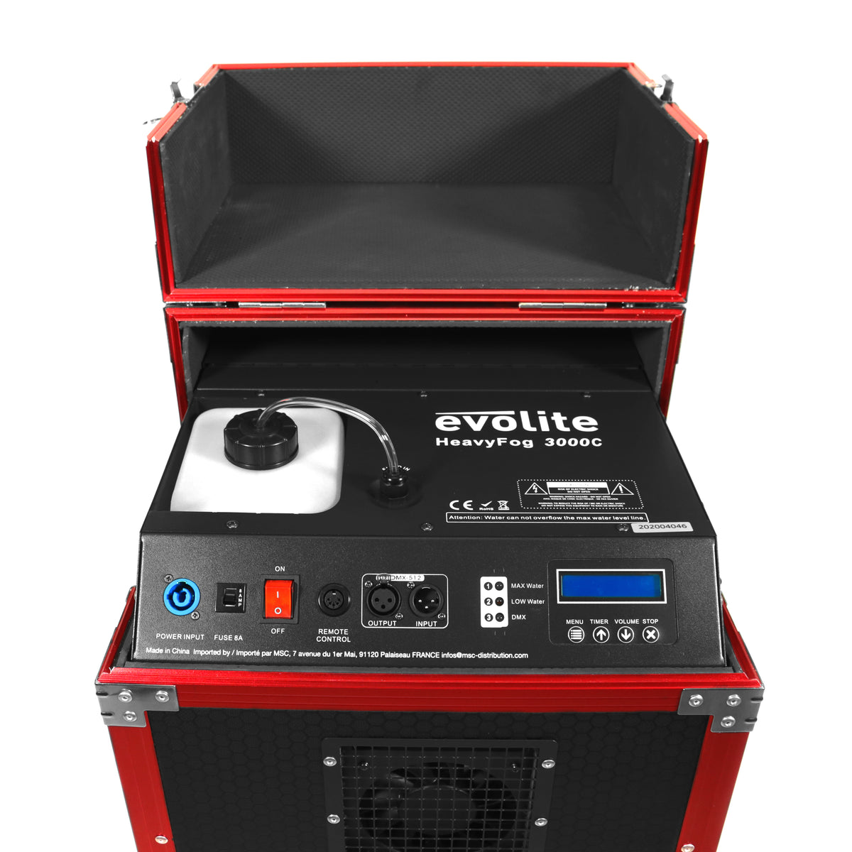 EVOLITE EVOHEAVYFOG3000C Professional 3000W Low Fog Machine EVOLITE