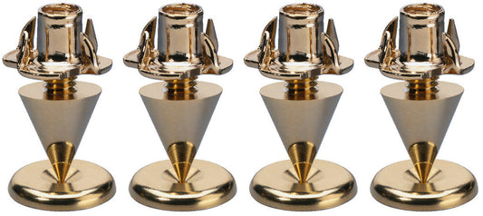 MONACOR SPS-10/GO Cabinet Spikes Gold plated 4pcs