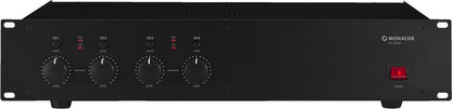 MONACOR PA-1450D 4 x 50w 4-channel class D PA amplifier