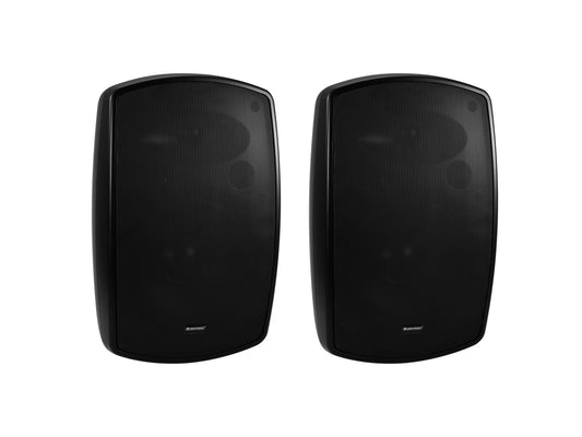 OMNITRONIC OD-8B 8" Weather-proof speaker pair with mount 50W 8? Black