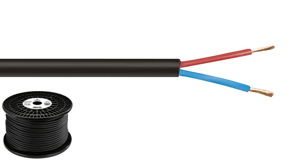 MONACOR SPC-525H/SW Speaker cable Top Quality Halogen Free 2 x 2.5mm, 100m