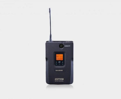 DATEQ DA-800B/6 800 Series diversity UHF PLL beltpack 614-650MHz, Remoset Ultrasonic with Lavaliere Microphone