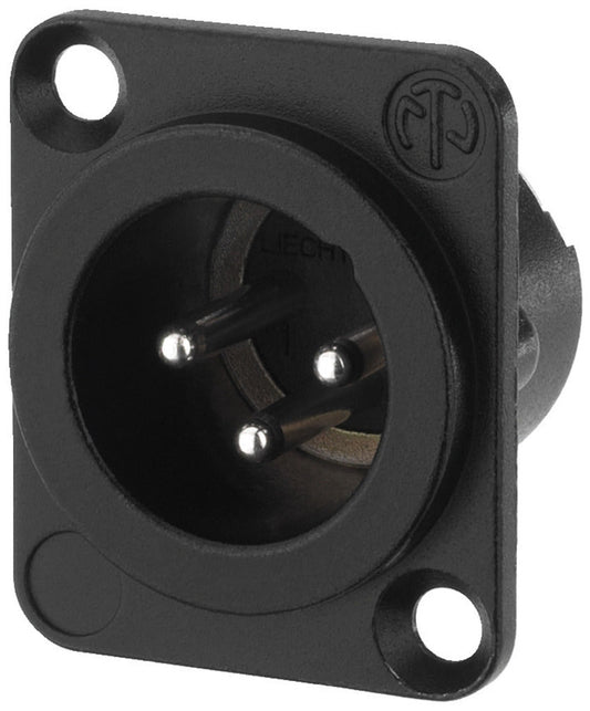 NEUTRIK NC-3MDLXBAG NEUTRIK XLR panel plug, 3 poles