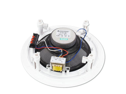 OMNITRONIC CS-8W 8" full-range flush-mount speaker 10W 100V White