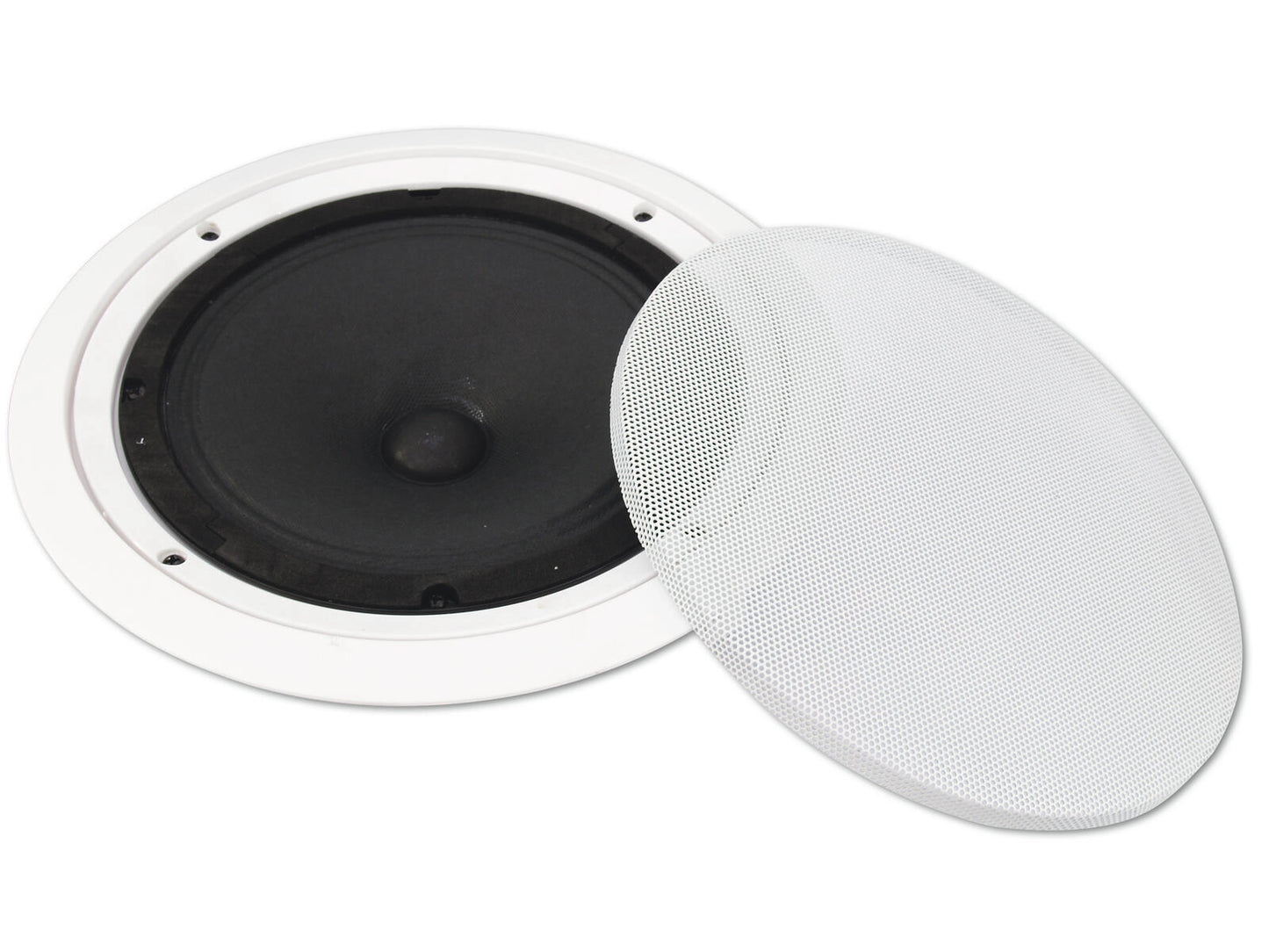OMNITRONIC CS-8W 8" full-range flush-mount speaker 10W 100V White