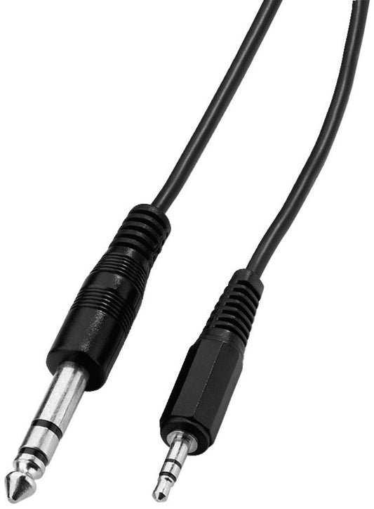MONACOR ACS-2635 Stereo Audio Cable 2m 3.5mm Jack to 6.3mm Jack