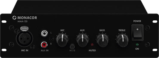 MONACOR MMA-130 Mono class D PA mixing amplifier, 30 W/8 ?.