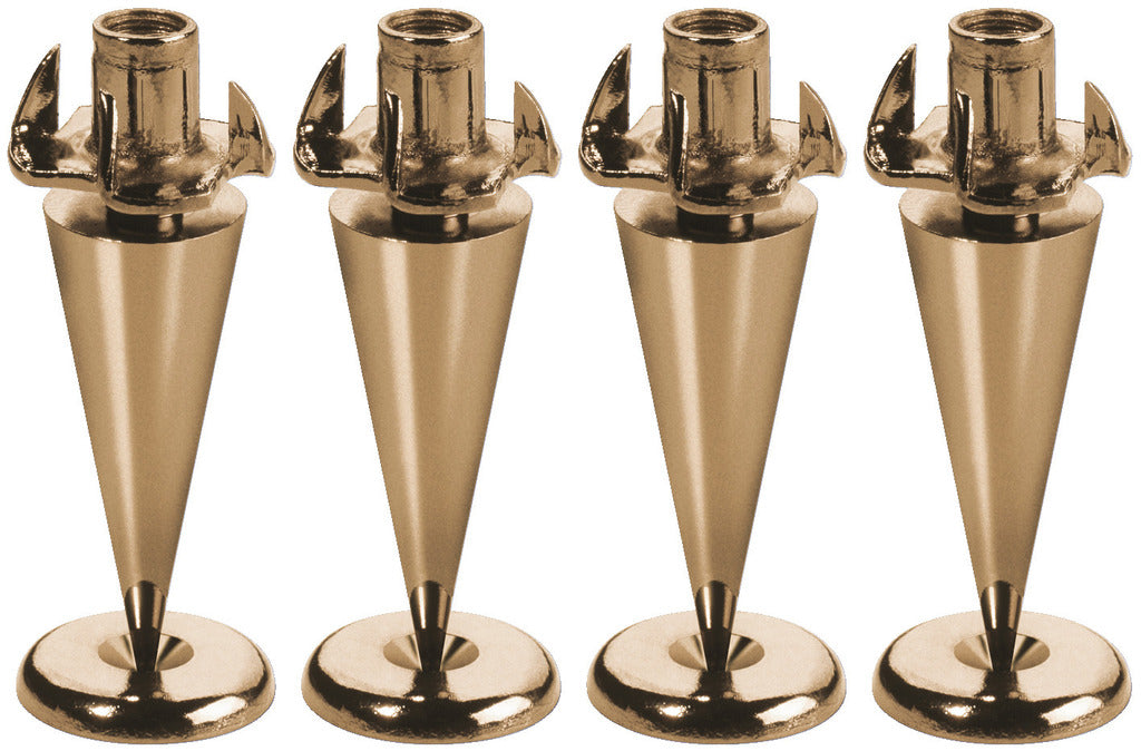 MONACOR SPS-35/GO Cabinet Spikes Gold plated 4pcs