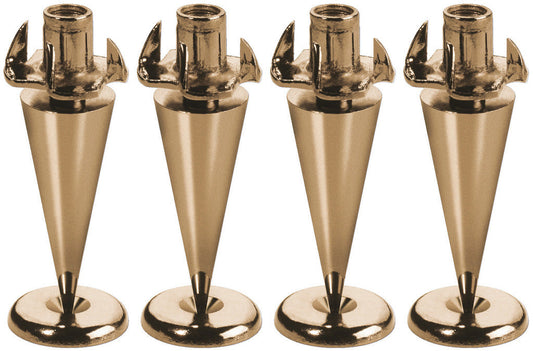 MONACOR SPS-35/GO Cabinet Spikes Gold plated 4pcs