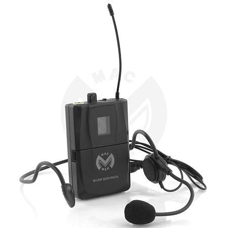 MAC MAH W-UHFB Bodypack and Headset Microphone for the W-UHF Series