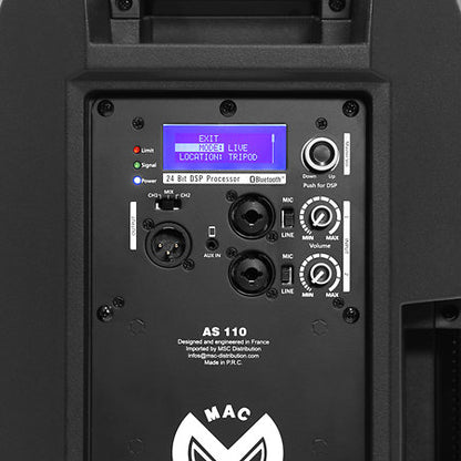 MAC MAH AS-110 800W 10" Active Loudspeaker