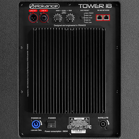 ELOKANCE TOWER18 Professional 3400W PA System
