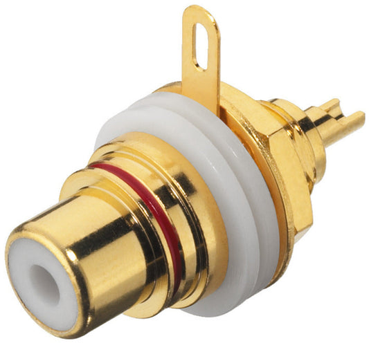 MONACOR T-710GI RCA Panel Socket (pair)