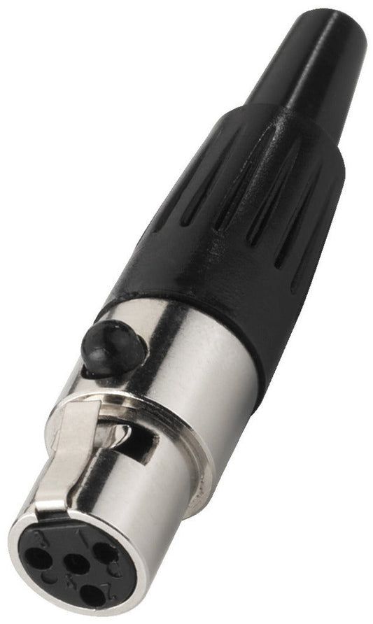 MONACOR XLR-407/J Miniature XLR Inline Jack Socket 4-pole