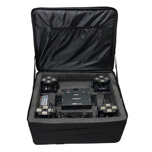 ZZIPP ZZLUX112ACBOX Set of 4 ZZLUX112BAT lights with soft bag for transport and charging