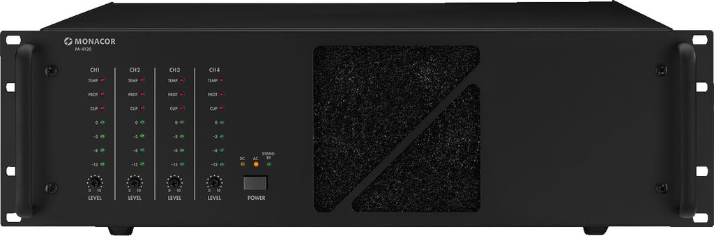 MONACOR PA-4120 PA power amplifier 4 x 120 W