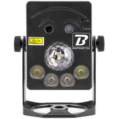 BOOMTONE DJ LIGHTSHOWBAT LASER, Beam, Strobe and 4-in-1 colour effects