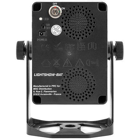 BOOMTONE DJ LIGHTSHOWBAT LASER, Beam, Strobe and 4-in-1 colour effects