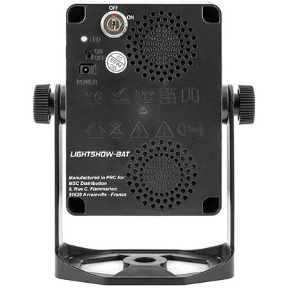 BOOMTONE DJ LIGHTSHOWBAT LASER, Beam, Strobe and 4-in-1 colour effects