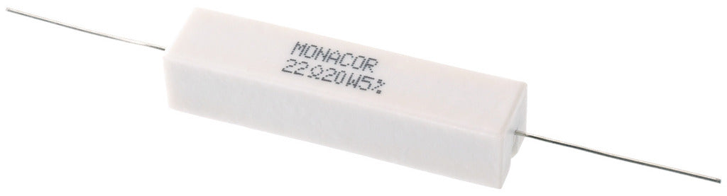MONACOR LSR-220/20 High-power cement resistor, 22 ?, 20 W