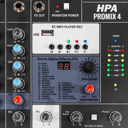 HPA Promix 4 Analogue Mixing Desk HPA