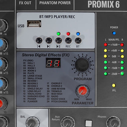 HPA	Promix 6 Analogue Mixing Desk HPA