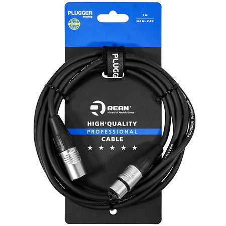 PLUGGER XLR3T Touring Range XLR Female to XLR Male 3M Lead