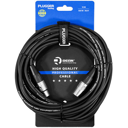 PLUGGER XLR10T Touring Range XLR Female to XLR Male 10M Lead