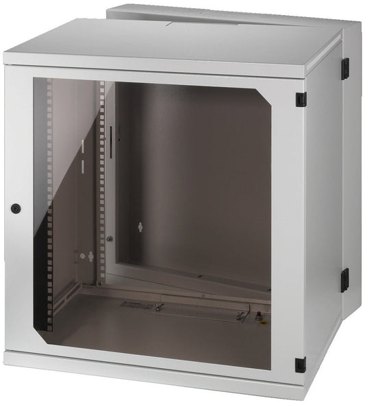 MONACOR RACK-12WP Wall-mounted housing, 12 RS, for 482 mm (19") devices