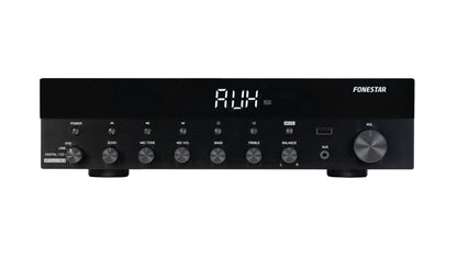 FONESTAR AS-6060 2 x 60W RMS Hi-Fi stereo amplifier with Bluetooth, USB, FM Radio , Digital Audio Input and Remote