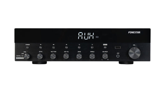 FONESTAR AS-6060 2 x 60W RMS Hi-Fi stereo amplifier with Bluetooth, USB, FM Radio , Digital Audio Input and Remote