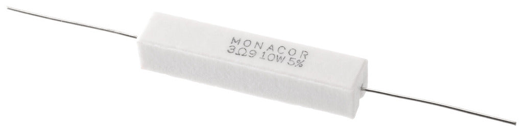 MONACOR LSR-39/10 High-power cement resistor, 3.9 ?, 10 W
