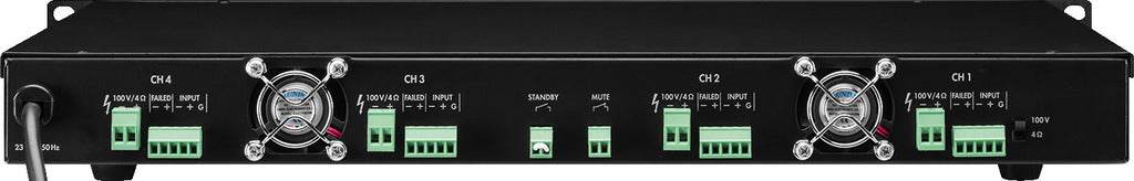 MONACOR PA-4120D 4-channel class D PA power amplifier 4 x 120 W