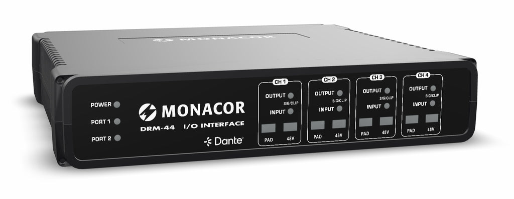 MONACOR DRM-44 Bi-directional analogue/Dante® matrix - Epic Audio Ltd
