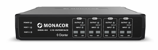 MONACOR DRM-44 Bi-directional analogue/Dante® matrix - Epic Audio Ltd