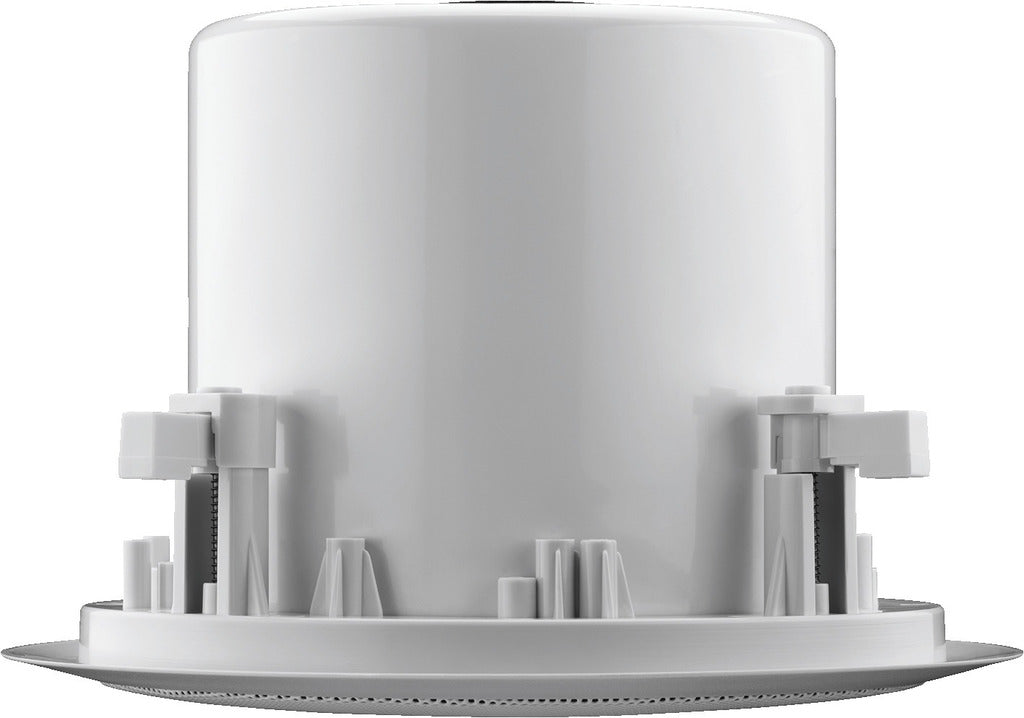 MONACOR EDL-80DT Active 2-way flush-mount ceiling speaker, with integrated Dante® module.