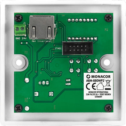 MONACOR ARM-880WP2 Wall module, for remote control of audio matrix router ARM-880.