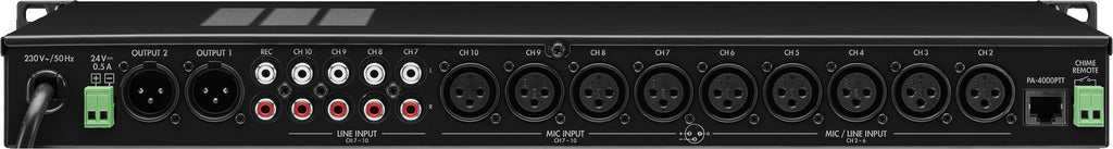 MONACOR PA-1414MX 10-Channel PA Pre-Amplifier