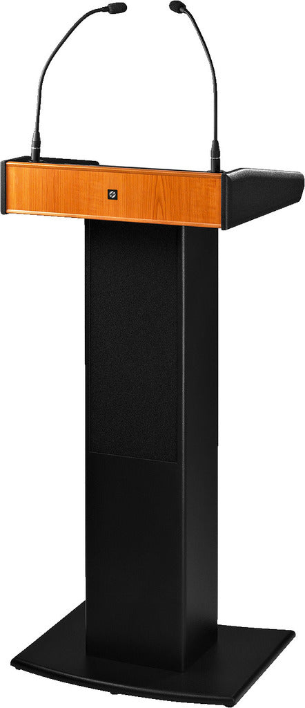 MONACOR SPEECH-104D Professional lectern with integrated 2-channel multifrequency receiver unit with UHF PLL technology and class D amplifier