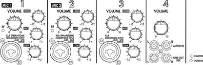 MONACOR SPEECH-204 Professional lectern with integrated 2-channel multifrequency receiver unit with UHF PLL technology