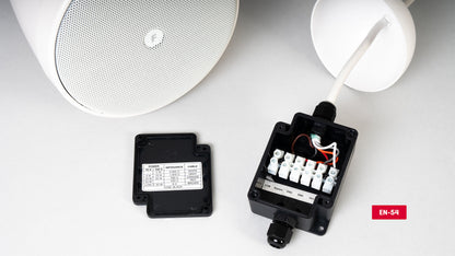 FONESTAR EF-322-EN 5" EN 54 pendant speaker 20W RMS 100V line and low impedance - connection junction box