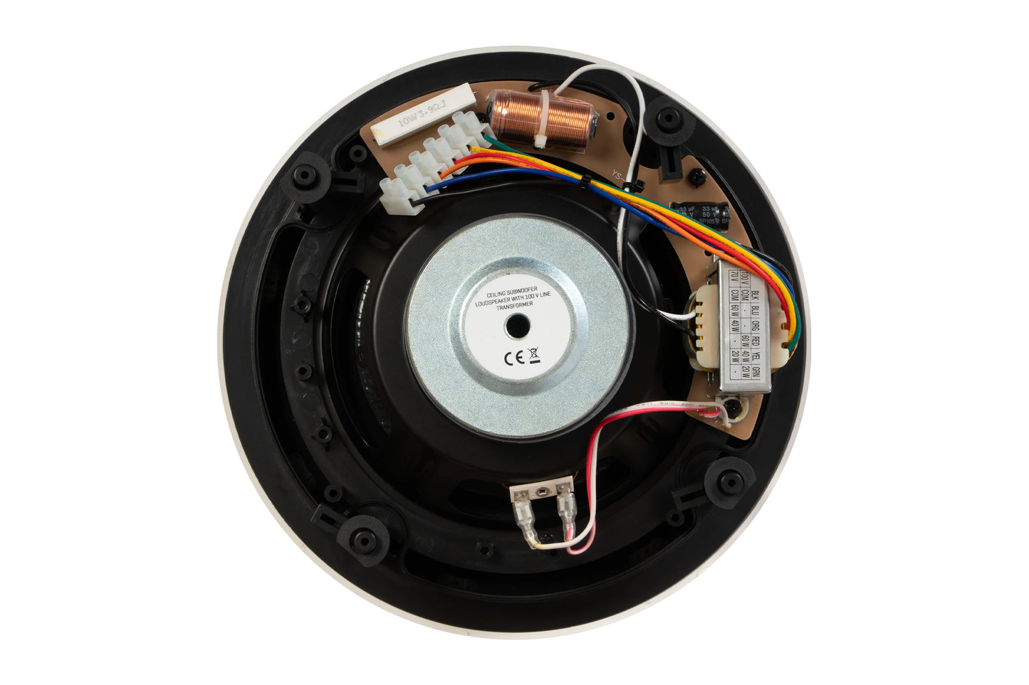 FONESTAR GAT-4860SW 8" Subwoofer 100 V line transformer ceiling speaker 90W Max