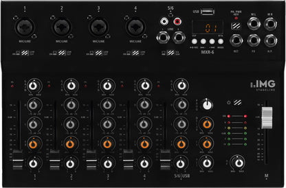 IMG STAGELINE MXR-6 6-Channel Audio Mixer