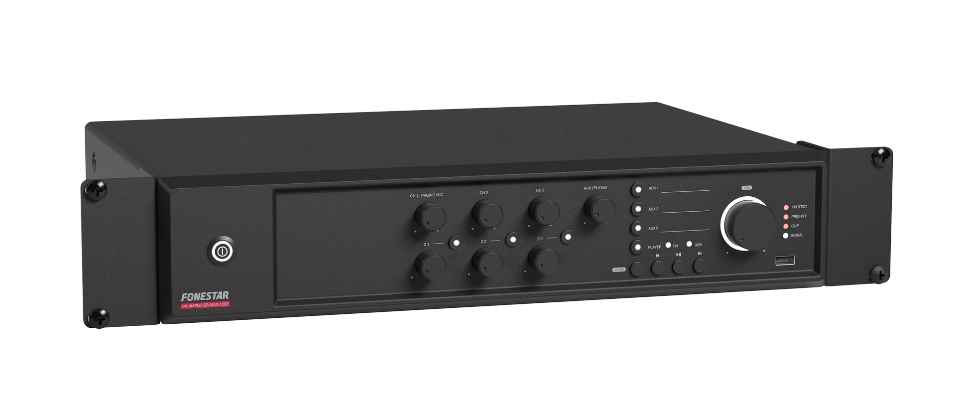 FONESTAR MAX-120Z 120W 3-Zone PA multi-zone amplifier FONESTAR