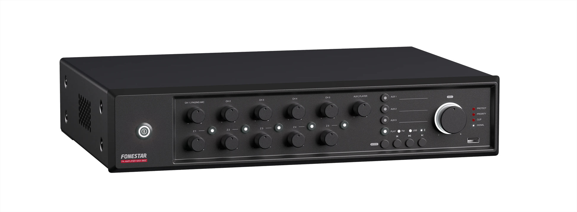 FONESTAR MAX-480Z 480W 5-Zone PA multi-zone amplifier FONESTAR